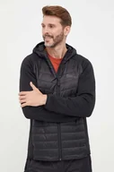 Kurtki i kamizelki sportowe męskie - Jack Wolfskin kurtka sportowa Routeburn Pro Hybrid kolor czarny - miniaturka - grafika 1