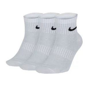 Skarpety Nike Everyday Lightweight Ankle 3Pak M SX7677 (kolor Biały, rozmiar 39 - 42) - Skarpetki damskie - miniaturka - grafika 1