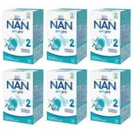 Mleko modyfikowane - Nestle Nan Optipro 2 Mleko następne dla niemowląt po 6 miesiącu Zestaw 6 x 650 g - miniaturka - grafika 1