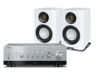 Zestawy stereo - Yamaha R-N800A (srebrny) + Carina BS243.4 (biały) - miniaturka - grafika 1
