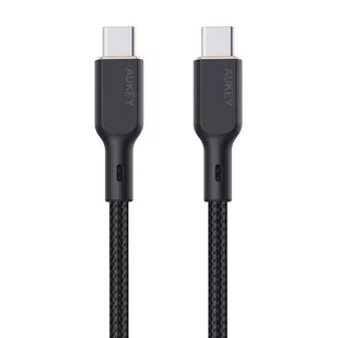 Kabel Aukey CB-KCC101 USB-C do USB-C 1m (czarny) - Ładowarki do telefonów - miniaturka - grafika 2