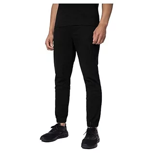 Spodnie męskie - 4F Spodnie męskie, Głęboki czarny, XL - grafika 1