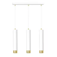 Lampy sufitowe - Emibig KIBO 3 WH/GOLD 642/3 lampa wisząca 3x30W/GU10 IP20 642/3 - miniaturka - grafika 1