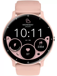 Rubicon RNCF16 Różowy - Smartwatch - miniaturka - grafika 1