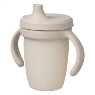 Kubki dla dzieci - B.Box Silikonowy kubek z ustnikiem, latte - miniaturka - grafika 1