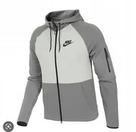 Bluzy męskie - Nike Bluza Sportowa z kapturem Męska rozpinana roz DD5284-077. M - miniaturka - grafika 1
