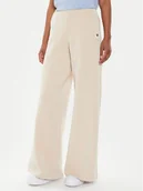 Spodnie sportowe damskie - Guess Spodnie dresowe V4YB07 KCAY2 Beżowy Relaxed Fit - miniaturka - grafika 1