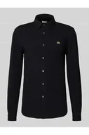 Koszule męskie - Koszula casualowa o kroju slim fit z fakturą - Lacoste - miniaturka - grafika 1