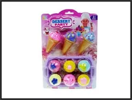 Zabawki AGD - Hipo Lody ciastka taca 10-części BY333-8 - miniaturka - grafika 1