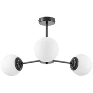 Lampy sufitowe - NOWOCZESNA LAMPA WISZĄCA CZARNA FINO RING W3 - miniaturka - grafika 1