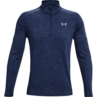 Under Armour Ua Tech 2.0 męska koszulka sportowa z długim rękawem z suwakiem na szyi, sportowa koszulka z długim rękawem, szybkoschnąca koszulka z długim rękawem dla mężczyzn, niebieski, l - Bluzy męskie - miniaturka - grafika 1