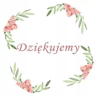 Naklejki 3 cm z napisem Dziękujemy podziękowania - Kartki okolicznościowe i zaproszenia - miniaturka - grafika 1