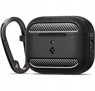 Akcesoria do słuchawek - Spigen Rugged Armor do Apple AirPods Pro 3 Matte Black - miniaturka - grafika 1
