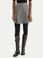 Spódnice - Tommy Hilfiger Spódnica mini WW0WW48787 Szary Regular Fit - miniaturka - grafika 1