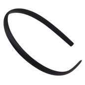 Ozdoby do włosów - Opaska do Włosów Czarna Wąska Satynowa na Głowę Klasyczna Lekka i Wygodna - miniaturka - grafika 1