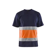 Koszulki męskie - Blaklader 3387103088534XL T-shirt, granatowy/pomarańczowy, rozmiar 4XL - miniaturka - grafika 1