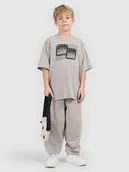 Spodnie i spodenki dla chłopców - 4F Spodnie dresowe joggery chłopięce - szare 158/164 (12-14 lat) - miniaturka - grafika 1