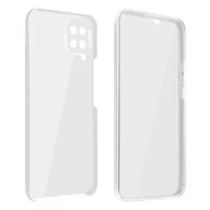 Etui i futerały do telefonów - Etui 360° do Samsunga Galaxy M12 Elastyczny przód i sztywny tył – przezroczyste - miniaturka - grafika 1