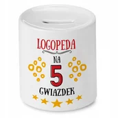 Skarbonki - Dla Logopedy Skarbonka na Urodziny na Prezent z Nadrukiem ze Zdjęciem + Opakowanie na prezent (wzór 03) - miniaturka - grafika 1