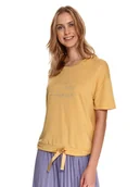 Bluzy damskie - Bluza damska żółta - SBL1083ZO bluza nierozpinana - TOP SECRET - Odzieżowy sklep internetowy TOP SECRET - miniaturka - grafika 1