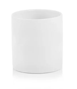 Ceramiczna Osłonka Na Doniczkę Biała Walec 16 Cm - Donice - miniaturka - grafika 1