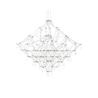 Lampy sufitowe - KingHome Lampa wisząca CONSTELATION 100 - LED, stal szczotkowana KH.13546 - miniaturka - grafika 1