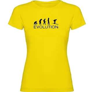 Koszulki sportowe damskie - Kruskis 11502302ss125 koszulka, damska, żółta, S - grafika 1