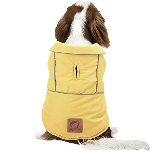 Alpha Dog Klasyczny płaszcz, musztardowy żółty, dł. 35 cm
