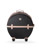 Nerki - Semi Line Walizka średnia T5671-3 Czarny - miniaturka - grafika 1