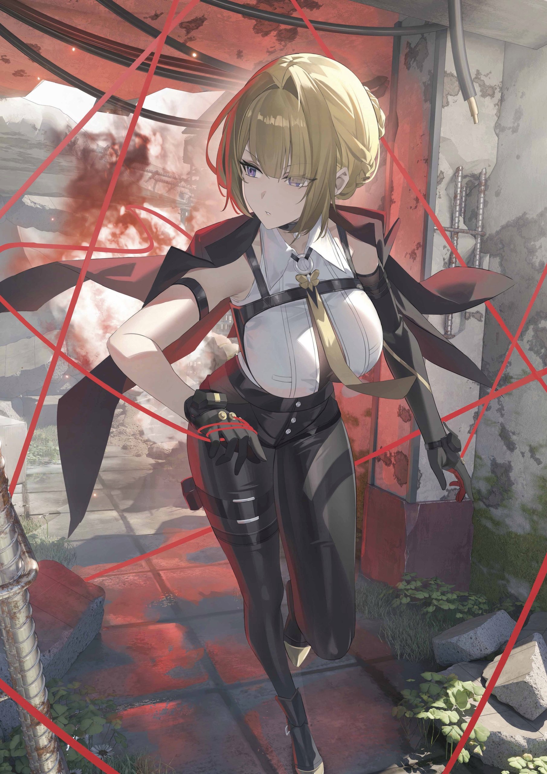 Plakat A3 Zenless Zone Zero Zzz Anime Gra Evelyn Chevalier