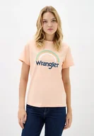 Koszulki i topy damskie - WRANGLER REGULAR TEE PALE PEACH 112354855 XL - miniaturka - grafika 1