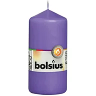 Świece - Świeca pieńkowa 12 x 5,8 cm fioletowy BOLSIUS - miniaturka - grafika 1