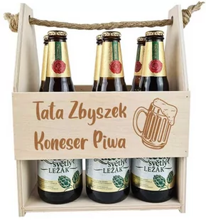 Nosidełko na piwo Tata Koneser Piwa Prezent na Dzień Ojca - Gadżety dla niej i dla niego - miniaturka - grafika 1