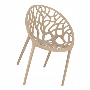 KRZESŁO OGRODOWE AŻUROWE OGRÓD TARAS BALKON SALON KUCHNIA - Fotele i krzesła ogrodowe - miniaturka - grafika 1