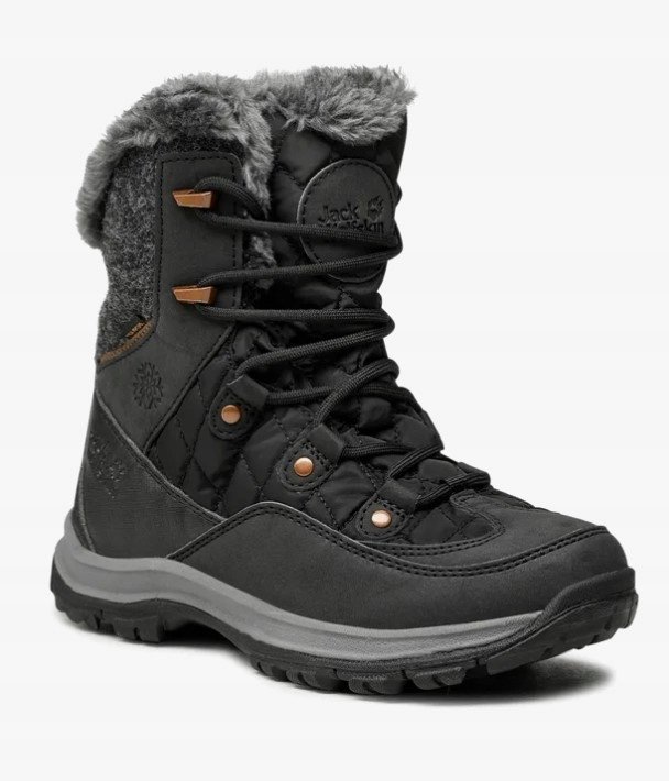 JACK WOLFSKIN ŚNIEGOWCE DAMSKIE SZNUROWANE OCIEPLANE 37,5 1Ż4B
