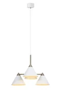 Lampy sufitowe - Markslojd Klint 108077 lampa wisząca zwis 4x60W E27 biała - miniaturka - grafika 1