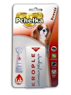 Pchełka Krople 5-15kg przeciw pchłom i kleszczom - Artykuły przeciw pasożytom - miniaturka - grafika 1