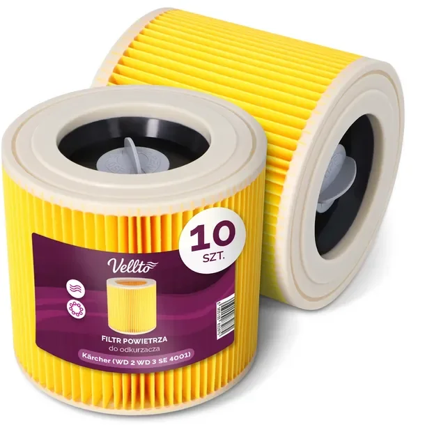 10x Filtr Powietrza Do Kärcher Wd3 Wd2 Se 4001 Mv2 Mv3 Nt27 A 2004 Wd3.200