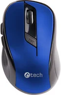 Myszki - C-TECH WLM-02, černo-modrá, bezprzewodowa, 1600DPI, 6 tlačítek, USB nano receiver - miniaturka - grafika 1