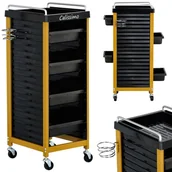 Meble fryzjerskie - Pomocnik fryzjerski wózek stolik na kółkach do farbowania W-X041 do salonu kosmetycznego szafka z szufladami - miniaturka - grafika 1