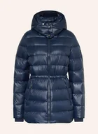 Płaszcze damskie - Tommy Hilfiger Płaszcz Puchowy Z Odpinanym Kapturem blau - TOMMY HILFIGER - miniaturka - grafika 1