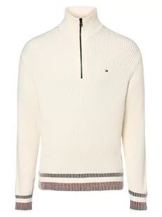 Tommy Hilfiger - Sweter męski, biały - Swetry męskie - miniaturka - grafika 1