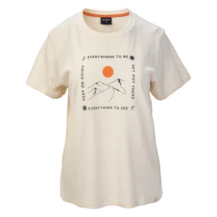 Damska Koszulka z krótkim rękawem HI-TEC LADY NOLE M000225076 – Beżowy - Koszulki i topy damskie - miniaturka - grafika 1