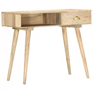 Konsole i sekretarzyki - vidaXL vidaXL Stolik konsolowy, 90x45x75 cm, lite drewno mango - miniaturka - grafika 1