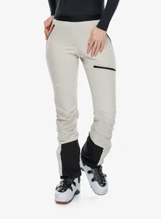 Spodnie na skitury damskie Salewa Sella DST Light Pants - oatmeal/black out - Spodnie narciarskie - miniaturka - grafika 1