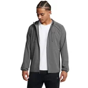 Kurtki męskie - Męska kurtka wiatrówka Under Armour UA Stretch Woven Windbreaker - szara - miniaturka - grafika 1