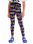 Legginsy - Desigual Legginsy 23SGKK03 Granatowy Slim Fit - miniaturka - grafika 1