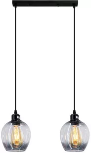 ELEM Lampa z lustrzaną oprawą i dwoma kloszami 8182/2 8C BL z serii ATENA - Lampy sufitowe - miniaturka - grafika 2