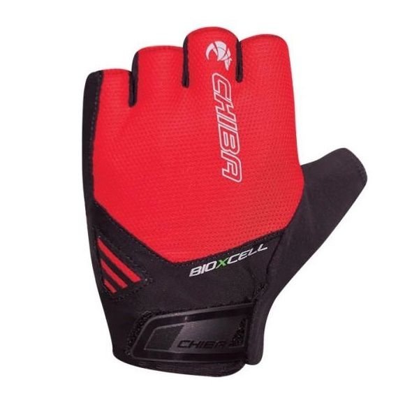 Chiba Bioxcell Air, Rękawiczki rowerowe, Czarno-Czerwone, rozmiar L