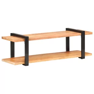 vidaXL Szafka pod TV, 130 x 40 x 40 cm, lite drewno akacjowe - Szafki RTV - miniaturka - grafika 1